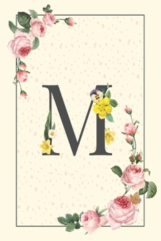 Daily To Do List Notebook M: Simple Floral Initial Monogram Letter M | 100 Daily Lined To Do Checklist Notebook Planner And Task Manager Undated With ... And Notes, Gifts For Boss And Coworker