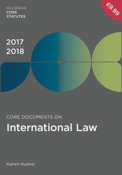 Paperback Core Documents on International Law 2017-18 Book