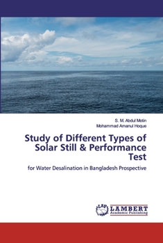 Paperback Study of Different Types of Solar Still & Performance Test Book