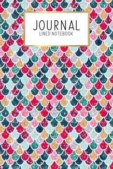 Journal Lined Notebook: Mermaid Christmas Ocean Adventure Holiday | Blank Lined Journal | Gratitude Journal | 6" x 9" 100 Pg |Motivational Quotes | Self-Care | Diary | Gift