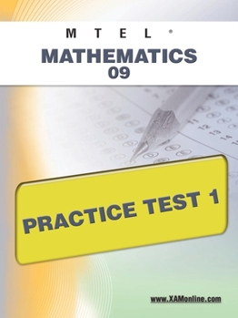 Paperback MTEL Mathematics 09 Practice Test 1 Book