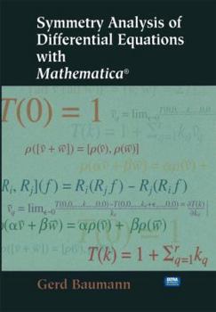 Paperback Symmetry Analysis of Differential Equations with Mathematica(r) Book