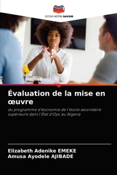 Paperback Évaluation de la mise en oeuvre [French] Book