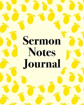 Paperback Sermon Notes Journal: An Inspirational Worship Notebook Book