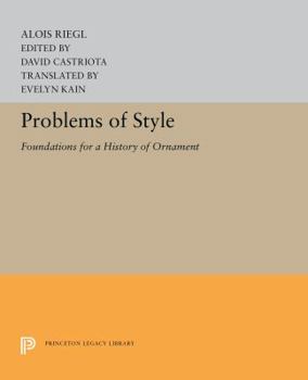 Hardcover Problems of Style (Princeton Legacy Library) Book