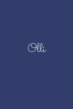 Olli: notebook with the name on the cover, elegant, discreet, official notebook for notes, dot grid notebook,