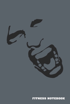 Fitness Notebook: Fitness Journal. Format A5, 120 pages, fine light grey lined. Daily entries, notes and physical fitness journal. Notebook for your fitness and bodybuilding progress