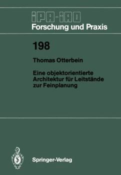 Paperback Eine Objektorientierte Architektur Für Leitstände Zur Feinplanung [German] Book