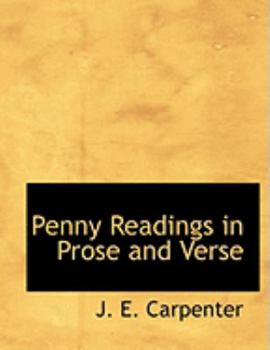 Paperback Penny Readings in Prose and Verse [Large Print] Book