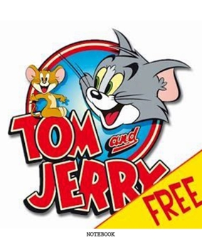 Notebook: Tom and Jerry Cartoon Soft Glossy Cover College Ruled Lined Pages Book 7.5 x 9.25 Inches 110 Pages