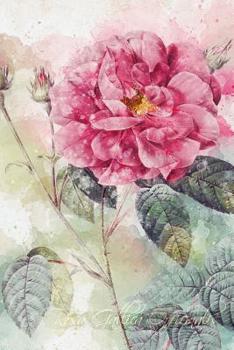Paperback Rosa Gallica Officinalis: Floral Notebook with Flower Illustrations on Every Page Book
