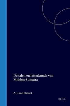 Hardcover de Talen En Letterkunde Van Midden-Sumatra [Dutch] Book