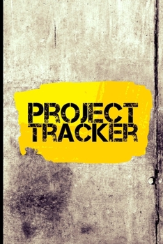 Paperback Project Tracker: Faux Vintage Distressed Cover Design Book