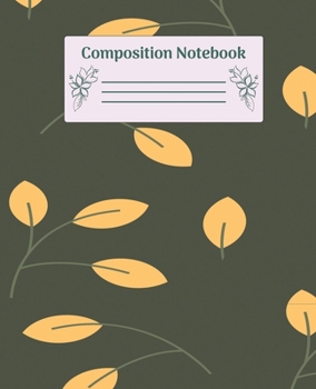 Paperback Composition Notebook: Wide Ruled Notebooks Paper - Composition Notebook (Diary, Journal) 7.5x9.25in 110 Pages Wide Ruled Notebooks Paper Book