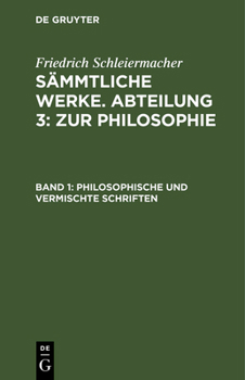 Hardcover Philosophische und vermischte Schriften [German] Book
