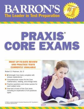 Paperback Barron's Praxis Core Exams: Core Academic Skills for Educators Book