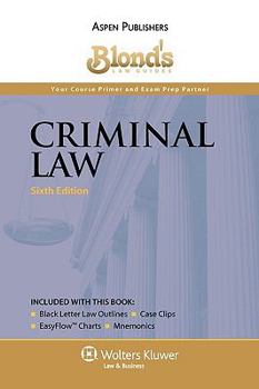 Paperback Blond's Law Guides: Criminal Law Book