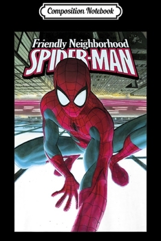 Composition Notebook: Marvel Comixology Friendly Neighborhood Spider-Man Comic Premium  Journal/Notebook Blank Lined Ruled 6x9 100 Pages