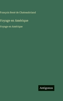 Hardcover Voyage en Amérique: Voyage en Amérique [French] Book