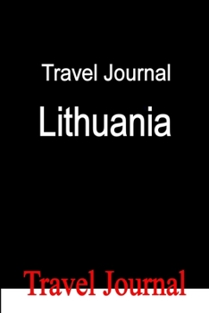 Paperback Travel Journal Lithuania Book