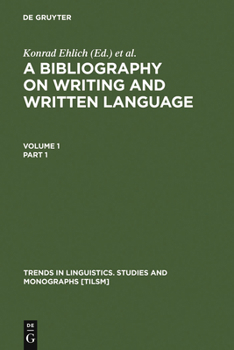 Hardcover A Bibliography on Writing and Written Language Book