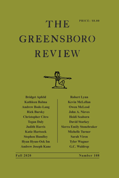 Paperback The Greensboro Review: Number 108, Fall 2020 Book