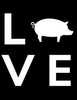 Paperback Love: kariertes A4 Notizbuch mit einem Schwein f?r einen Landwirt oder eine Landwirtin in der Landwirtschaft Book