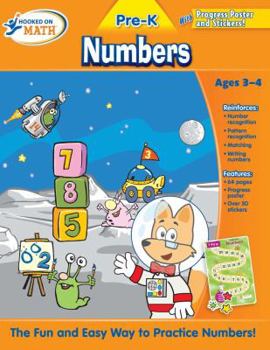 Paperback Hooked on Math: Numbers, Pre-K [With Progress Poster] Book