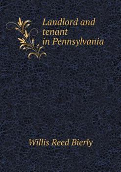 Paperback Landlord and Tenant in Pennsylvania Book