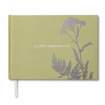 Hardcover A Life Remembered: A Memorial Guest Book