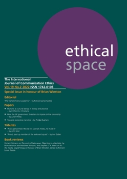 Paperback Ethical Space Vol. 19 Issue 2 Book