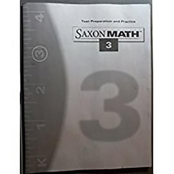 Paperback Saxon Math 3: Test Prep Book