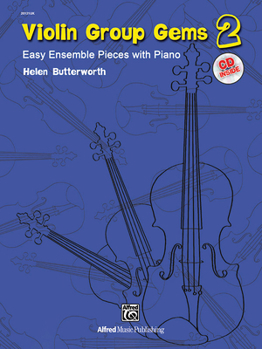 Paperback Gems for Violin Ensembles, Bk 2: Easy Ensemble Pieces with Piano, Book & Online Audio Book