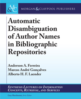 Hardcover Automatic Disambiguation of Author Names in Bibliographic Repositories Book