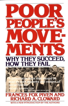 Paperback Poor People's Movements: Why They Succeed, How They Fail Book