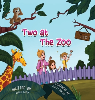 Hardcover Two At The Zoo [Large Print] Book