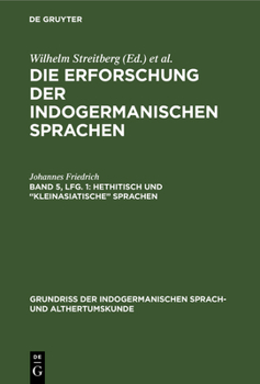 Hardcover Hethitisch und "kleinasiatische" Sprachen [German] Book