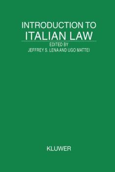 Hardcover Introduction to Italian Law Book