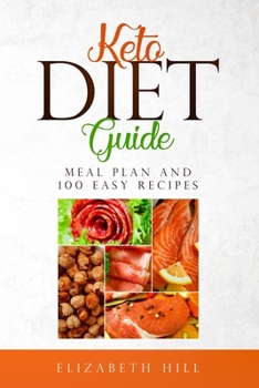 Paperback Keto Diet Guide: Meal Plan and 100 Easy Recipes ( Black and White edition) Book