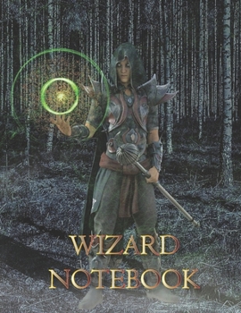 Paperback Wizard NOTEBOOK: Notebooks and Journals 110 pages (8.5"x11") Book