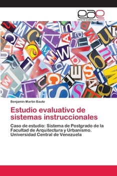 Paperback Estudio evaluativo de sistemas instruccionales [Spanish] Book