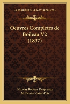 Paperback Oeuvres Completes de Boileau V2 (1837) [French] Book