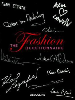 Hardcover The Fashion Questionnaire Book