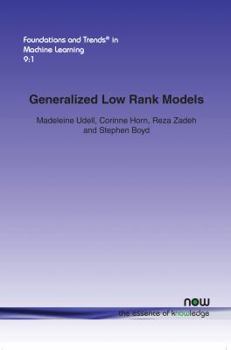 Paperback Generalized Low Rank Models Book