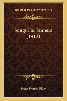 Paperback Songs For Sinners (1912) Book