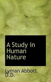 Paperback A Study in Human Nature Book