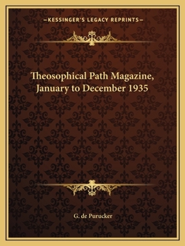 Paperback Theosophical Path Magazine, January to December 1935 Book