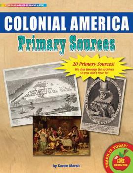 Hardcover Colonial America Primary Sources Pack Book