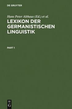 Hardcover Lexikon Der Germanistischen Linguistik [German] Book