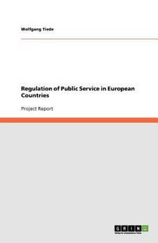 Paperback Regulation of Public Service in European Countries Book